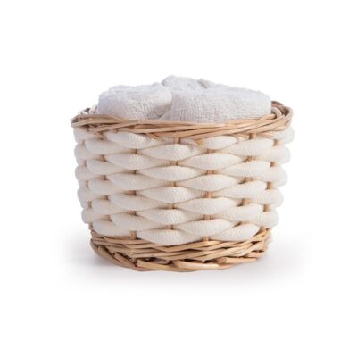 NEF-NEF ΚΑΛΑΘΑΚΙ BORRA ΜΕ ΛΑΒΕΤΕΣ ΣΕΤ 5ΤΜΧ NEF-NEF HOMEWARE, 100% ΒΑΜΒΑΚΙ - Image 4