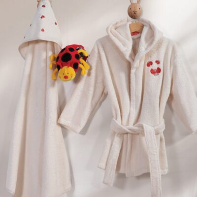 NEF-NEF ΒΡΕΦΙΚΗ ΚΑΠΑ LADY BUG 75X75 NEF-NEF HOMEWARE, 100% ΒΑΜΒΑΚΙ - Image 2
