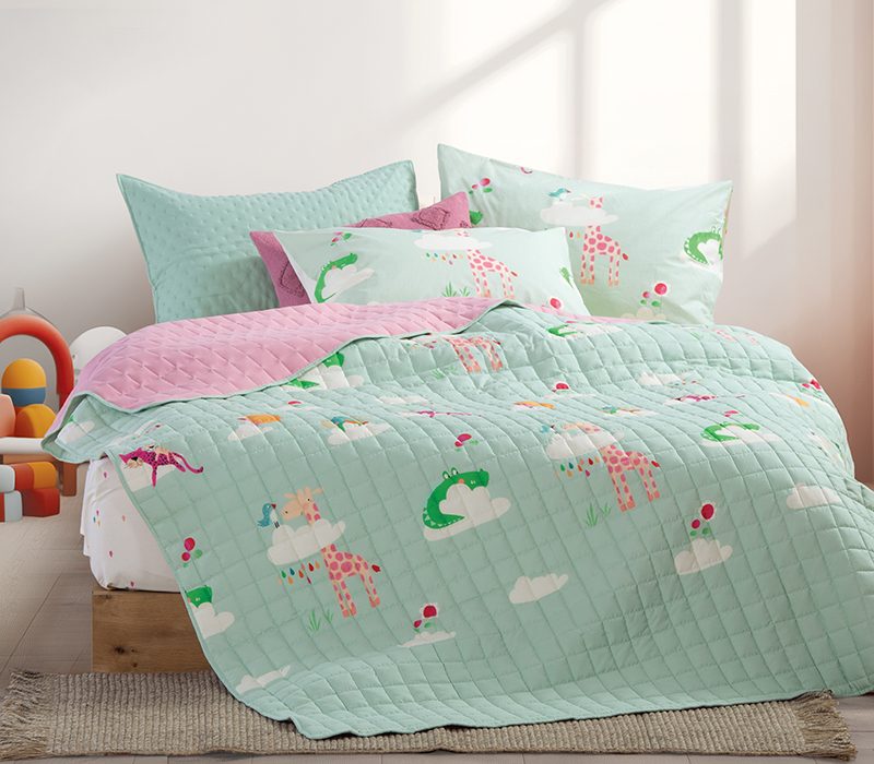 NEF-NEF ΠΑΙΔΙΚΟ ΚΟΥΒΕΡΛΙ ΜΟΝΟ SKY IS A ZOO 180X240 NEF-NEF HOMEWARE, ΥΦΑΣΜΑ:100% ΜIΚΡ-ΕΣΩΤ:100% ΠΟΛ
