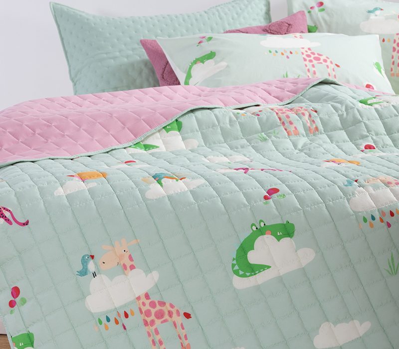 NEF-NEF ΠΑΙΔΙΚΟ ΚΟΥΒΕΡΛΙ ΜΟΝΟ SKY IS A ZOO 180X240 NEF-NEF HOMEWARE, ΥΦΑΣΜΑ:100% ΜIΚΡ-ΕΣΩΤ:100% ΠΟΛ - Image 2