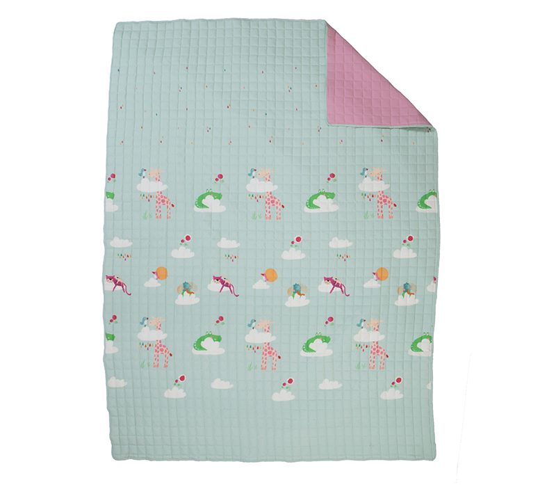 NEF-NEF ΠΑΙΔΙΚΟ ΚΟΥΒΕΡΛΙ ΜΟΝΟ SKY IS A ZOO 180X240 NEF-NEF HOMEWARE, ΥΦΑΣΜΑ:100% ΜIΚΡ-ΕΣΩΤ:100% ΠΟΛ - Image 4