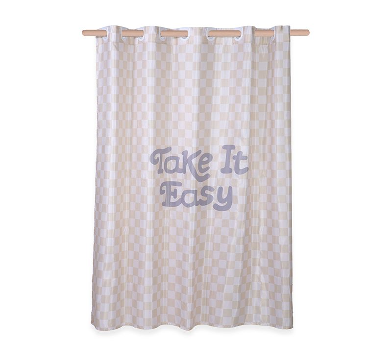 NEF-NEF ΚΟΥΡΤΙΝΑ ΜΠΑΝΙΟΥ EASY 180X180 NEF-NEF HOMEWARE, 100% ΠΟΛΥΕΣΤΕΡΑΣ