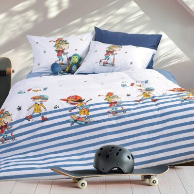 NEF-NEF ΠΑΙΔΙΚΑ ΣΕΤ ΣΕΝΤΟΝΙΑ ΜΟΝΑ IN THE CITY 170X260 NEF-NEF HOMEWARE, 100% BAMBAKI