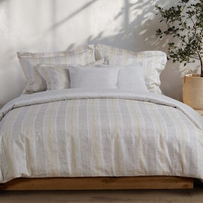 NEF-NEF ΣΕΤ ΣΕΝΤΟΝΙΑ ΒΑΜΒΑΚΟΣΑΤΕΝ KING SIZE ORDEN 270X280 NEF-NEF HOMEWARE, 100% BAMBAKI