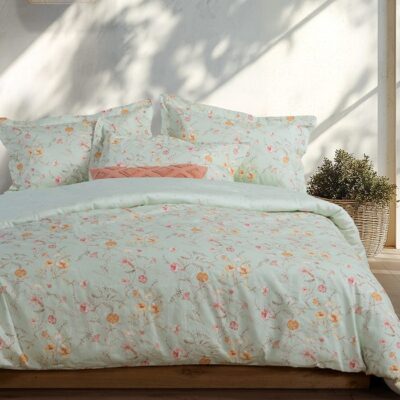 NEF-NEF ΣΕΤ ΣΕΝΤΟΝΙΑ ΒΑΜΒΑΚΟΣΑΤΕΝ KING SIZE MIMOSA 270X280 NEF-NEF HOMEWARE, 100% BAMBAKI
