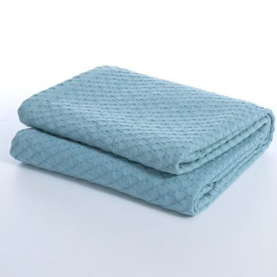NEF-NEF ΚΟΥΒΕΡΤΑ ΠΙΚΕ ΥΠΕΡΔΙΠΛΗ ELMER BLUE 230X240 NEF-NEF HOMEWARE, 100% ΒΑΜΒΑΚΙ - Image 3