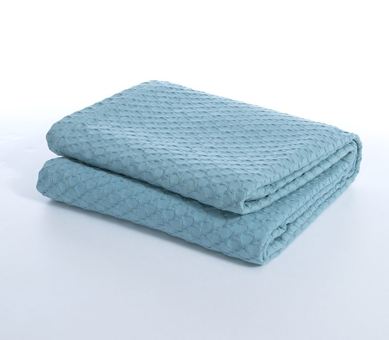 NEF-NEF ΚΟΥΒΕΡΤΑ ΠΙΚΕ ΥΠΕΡΔΙΠΛΗ ELMER BLUE 230X240 NEF-NEF HOMEWARE, 100% ΒΑΜΒΑΚΙ - Image 3