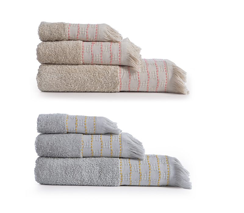 NEF-NEF ΣΕΤ ΠΕΤΣΕΤΕΣ 3 ΤΜΧ QUANTRO NEF-NEF HOMEWARE, 100% BAMBAKI