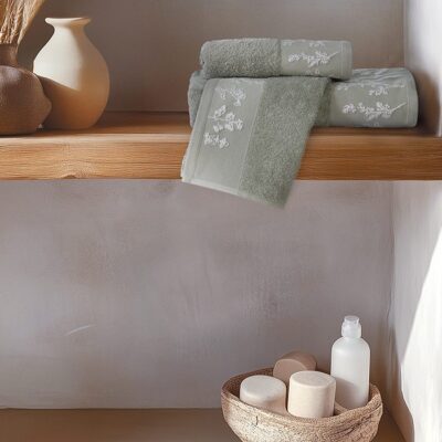 NEF-NEF ΠΕΤΣΕΤΑ ΠΡΟΣΩΠΟΥ CLARIS 50X90 NEF-NEF HOMEWARE, 100% BAMBAKI - Image 2