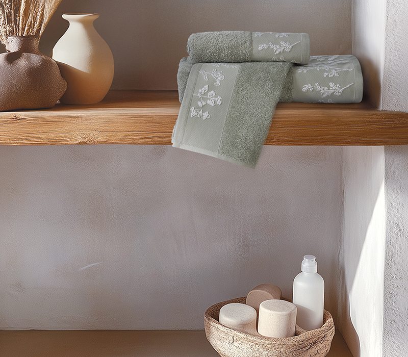 NEF-NEF ΣΕΤ ΠΕΤΣΕΤΕΣ 3 ΤΜΧ CLARIS NEF-NEF HOMEWARE, 100% BAMBAKI - Image 2
