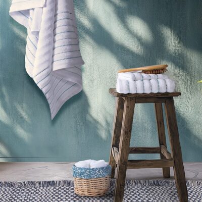 NEF-NEF ΣΕΤ ΠΕΤΣΕΤΕΣ 3 ΤΜΧ SORENTO BLUE  NEF-NEF HOMEWARE, 100% BAMBAKI - Image 3