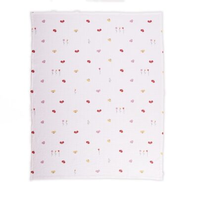 NEF-NEF ΒΡΕΦΙΚΗ ΚΟΥΒΕΡΤΑ ΠΙΚΕ AΓΚΑΛΙΑΣ LADY BUG 80X110 NEF-NEF HOMEWARE, 100% BAMBAKI - Image 3