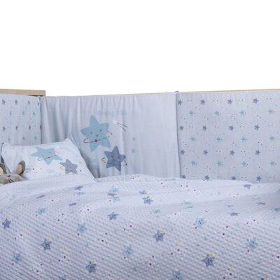 NEF-NEF ΒΡΕΦΙΚΗ ΚΟΥΒΕΡΤΑ ΠΙΚΕ AΓΚΑΛΙΑΣ EXPLORE THE UNIVERSE 80X110 NEF-NEF HOMEWARE, 100% BAMBAKI - Image 4