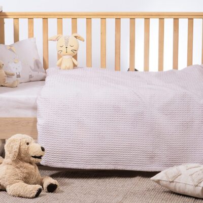 NEF-NEF ΒΡΕΦΙΚΗ ΚΟΥΒΕΡΤΑ ΠΙΚΕ AΓΚΑΛΙΑΣ HAPPY DAYS 80X110 NEF-NEF HOMEWARE, 100% BAMBAKI