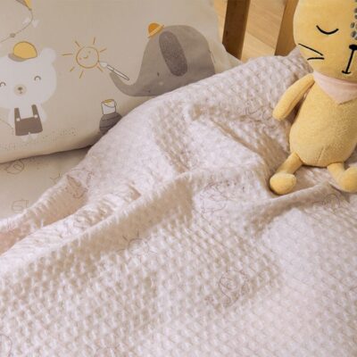 NEF-NEF ΒΡΕΦΙΚΗ ΚΟΥΒΕΡΤΑ ΠΙΚΕ AΓΚΑΛΙΑΣ HAPPY DAYS 80X110 NEF-NEF HOMEWARE, 100% BAMBAKI - Image 3
