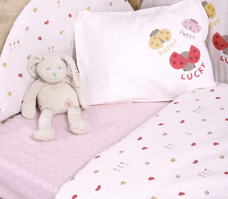 NEF-NEF ΒΡΕΦΙΚΑ ΣΕΤ ΣΕΝΤΟΝΙΑ ΚΟΥΝΙΑΣ LADY BUG NEF-NEF HOMEWARE, 100% ΒΑΜΒΑΚΙ - Image 2