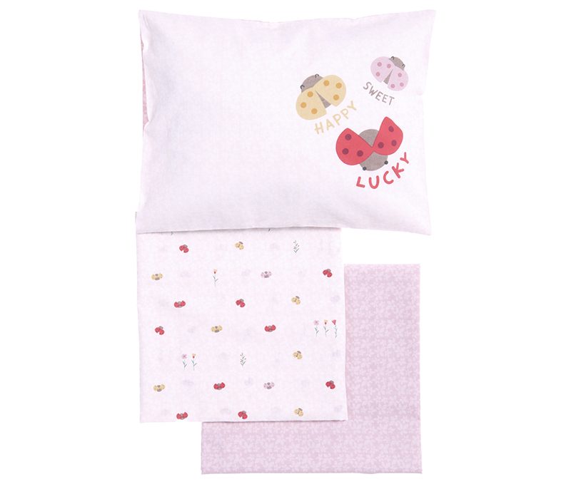NEF-NEF ΒΡΕΦΙΚΑ ΣΕΤ ΣΕΝΤΟΝΙΑ ΚΟΥΝΙΑΣ LADY BUG NEF-NEF HOMEWARE, 100% ΒΑΜΒΑΚΙ - Image 4