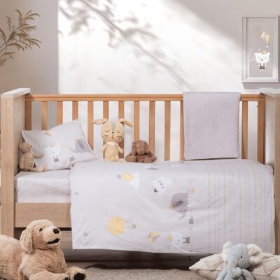 NEF-NEF ΒΡΕΦΙΚΑ ΣΕΤ ΣΕΝΤΟΝΙΑ ΚΟΥΝΙΑΣ HAPPY DAYS  NEF-NEF HOMEWARE, 100% ΒΑΜΒΑΚΙ