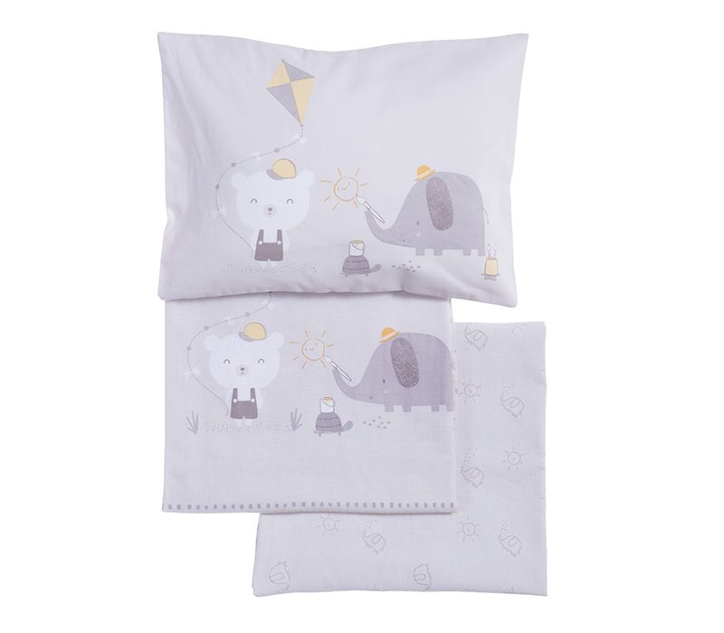 NEF-NEF ΒΡΕΦΙΚΑ ΣΕΤ ΣΕΝΤΟΝΙΑ ΚΟΥΝΙΑΣ HAPPY DAYS NEF-NEF HOMEWARE, 100% ΒΑΜΒΑΚΙ - Image 4