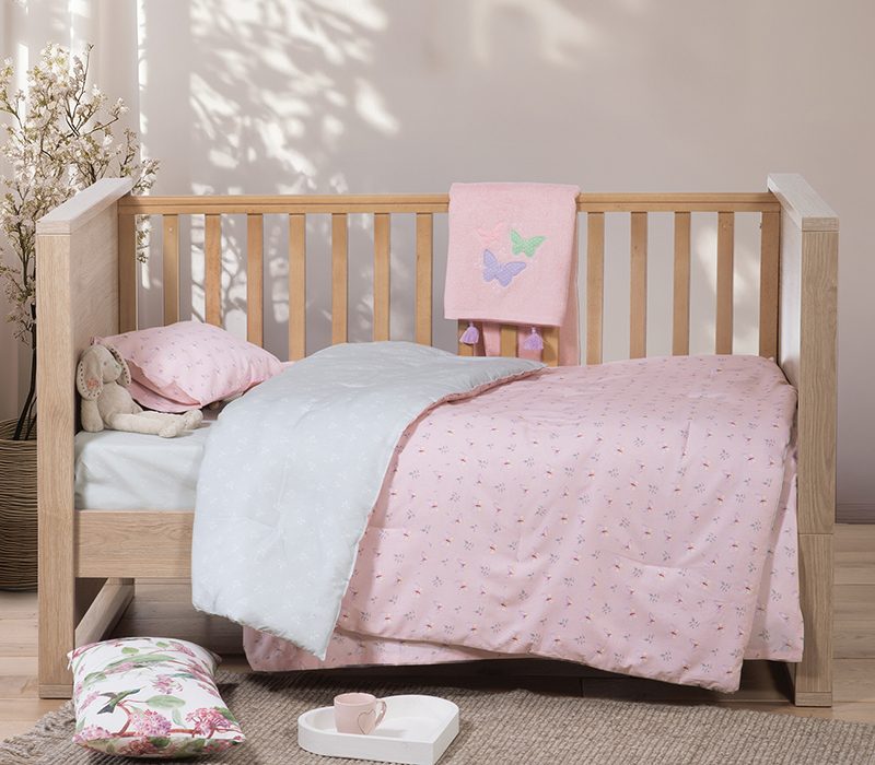 NEF-NEF ΒΡΕΦΙΚΑ ΣΕΤ ΣΕΝΤΟΝΙΑ ΚΟΥΝΙΑΣ WINGS OF JOY NEF-NEF HOMEWARE, 100% ΒΑΜΒΑΚΙ