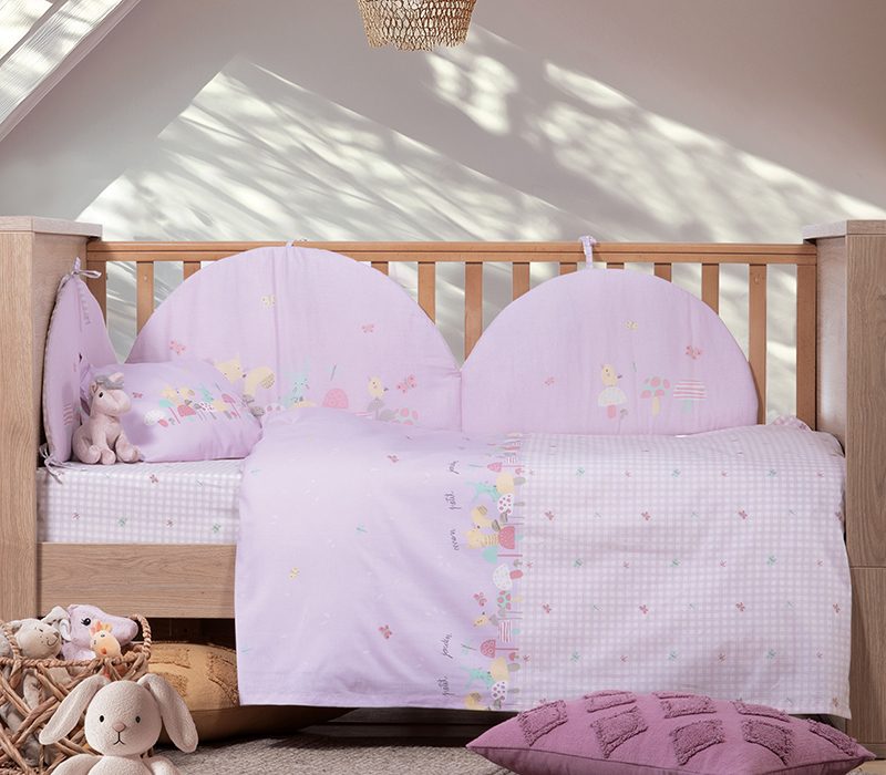 NEF-NEF ΒΡΕΦΙΚΑ ΣΕΤ ΣΕΝΤΟΝΙΑ ΚΟΥΝΙΑΣ MON PETIT JARDIN NEF-NEF HOMEWARE, 100% ΒΑΜΒΑΚΙ