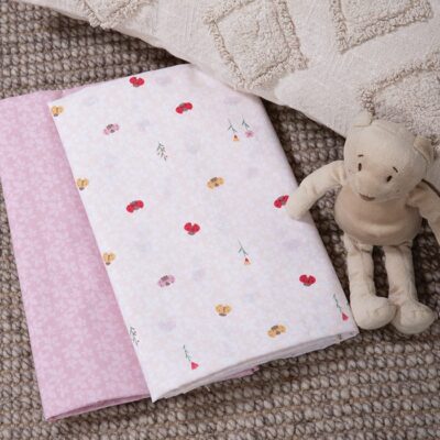 NEF-NEF ΒΡΕΦΙΚΑ ΣΕΤ ΣΕΝΤΟΝΙΑ ΛΙΚΝΟΥ 2ΤΜΧ LADY BUG  NEF-NEF HOMEWARE, 100% ΒΑΜΒΑΚΙ