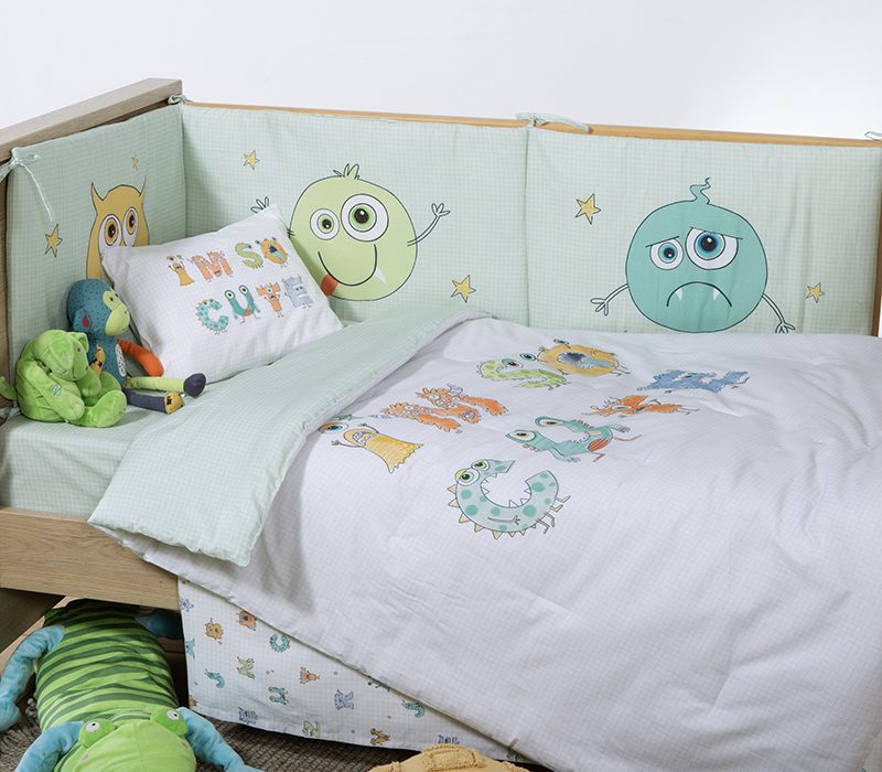 NEF-NEF ΒΡΕΦΙΚΟ ΚΟΥΒΕΡΛΙ ALPHABET MONSTER 110Χ140 NEF-NEF HOMEWARE, ΥΦΑΣΜΑ:100% BAMB ΕΣΩΤ:100% ΠΟΛ - Image 2