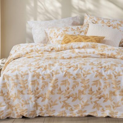 NEF-NEF ΣΕΤ ΣΕΝΤΟΝΙΑ ΒΑΜΒΑΚΕΡΑ KING SIZE SENCIL ΜΕ ΛΑΣΤΙΧΟ NEF-NEF HOMEWARE, 100% ΒΑΜΒΑΚΙ