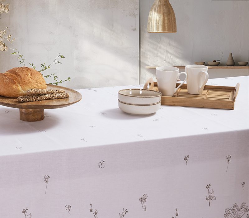 NEF-NEF ΤΡΑΠΕΖΟΜΑΝΤΗΛΟ CLARIS 140X140 NEF-NEF HOMEWARE, 50% BAMB-50% ΠΟΛ - Image 3