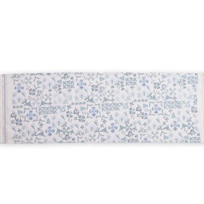 NEF-NEF ΤΡΑΒΕΡΣΑ CYANER BLUE 45Χ140 NEF-NEF HOMEWARE, 50% BAMB-50% ΠΟΛ - Image 2
