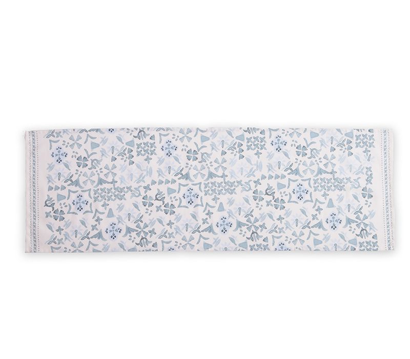 NEF-NEF ΤΡΑΒΕΡΣΑ CYANER BLUE 45Χ140 NEF-NEF HOMEWARE, 50% BAMB-50% ΠΟΛ - Image 2