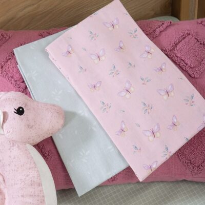 NEF-NEF ΒΡΕΦΙΚΑ ΣΕΤ ΣΕΝΤΟΝΙΑ ΛΙΚΝΟΥ 2ΤΜΧ WINGS OF JOY NEF-NEF HOMEWARE, 100% ΒΑΜΒΑΚΙ - Image 2
