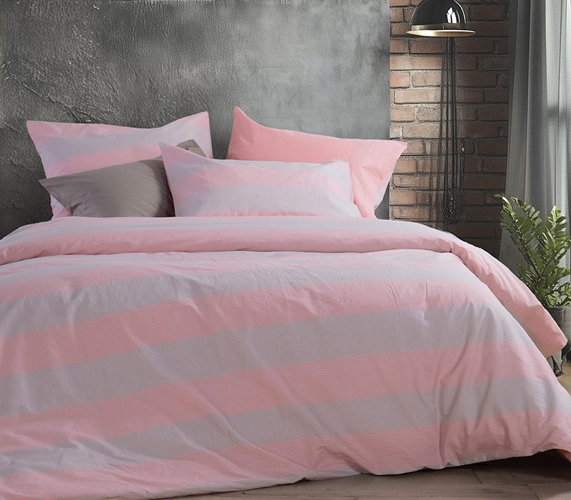 NEF-NEF ΣΕΤ ΣΕΝΤΟΝΙΑ ΒΑΜΒΑΚΕΡΑ KING SIZE ΜΕ ΛΑΣΤΙΧΟ CASUAL STRIPE NEF-NEF HOMEWARE, 100% ΒΑΜΒΑΚΙ - Image 2