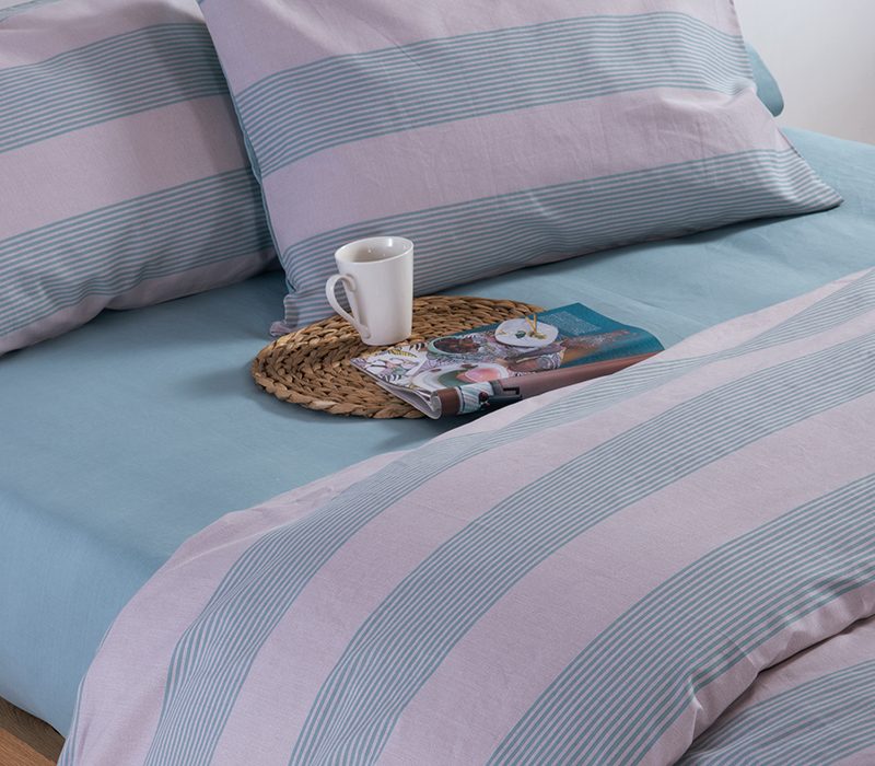 NEF-NEF ΣΕΤ ΣΕΝΤΟΝΙΑ ΒΑΜΒΑΚΕΡΑ KING SIZE ΜΕ ΛΑΣΤΙΧΟ CASUAL STRIPE NEF-NEF HOMEWARE, 100% ΒΑΜΒΑΚΙ - Image 4