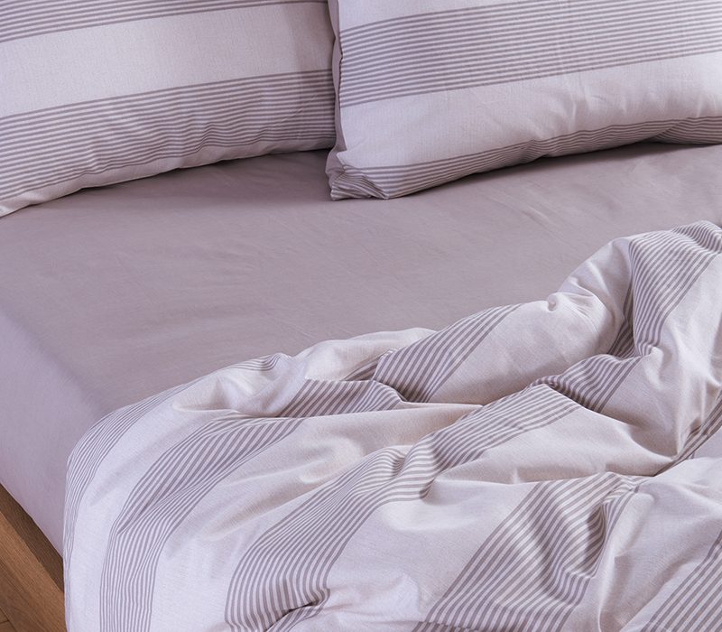 NEF-NEF ΣΕΤ ΣΕΝΤΟΝΙΑ ΒΑΜΒΑΚΕΡΑ KING SIZE ΜΕ ΛΑΣΤΙΧΟ CASUAL STRIPE NEF-NEF HOMEWARE, 100% ΒΑΜΒΑΚΙ - Image 5