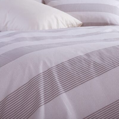 NEF-NEF ΣΕΤ ΣΕΝΤΟΝΙΑ ΒΑΜΒΑΚΕΡΑ KING SIZE ΜΕ ΛΑΣΤΙΧΟ CASUAL STRIPE  NEF-NEF HOMEWARE, 100% ΒΑΜΒΑΚΙ - Image 6