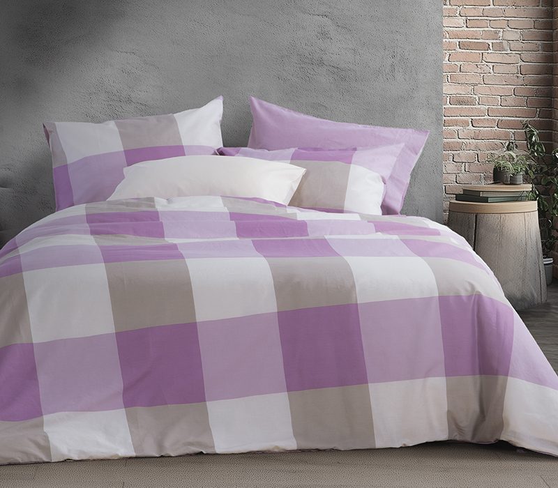 NEF-NEF ΣΕΤ ΣΕΝΤΟΝΙΑ ΒΑΜΒΑΚΕΡΑ ΔΙΠΛΑ CASUAL CHECK 200Χ270 NEF-NEF HOMEWARE, 100% ΒΑΜΒΑΚΙ - Image 3