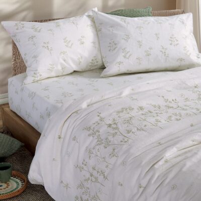NEF-NEF ΣΕΤ ΣΕΝΤΟΝΙΑ ΒΑΜΒΑΚΕΡΑ ΜΟΝΑ CLARIS 170X270 NEF-NEF HOMEWARE, 100% ΒΑΜΒΑΚΙ