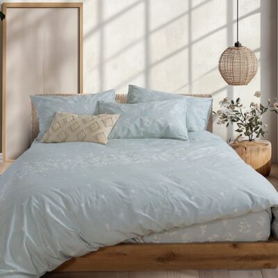 NEF-NEF ΣΕΤ ΣΕΝΤΟΝΙΑ ΒΑΜΒΑΚΕΡΑ ΜΟΝΑ CLARIS 170X270 NEF-NEF HOMEWARE, 100% ΒΑΜΒΑΚΙ - Image 2