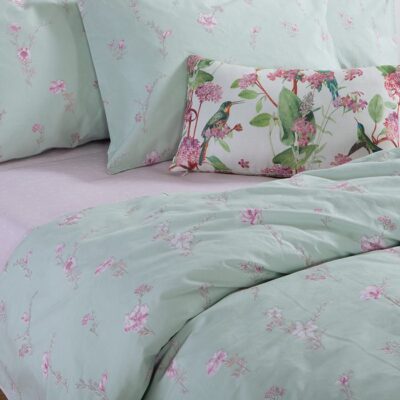 NEF-NEF ΣΕΤ ΣΕΝΤΟΝΙΑ ΒΑΜΒΑΚΕΡΑ ΜΟΝΑ IRIDA 170X270 NEF-NEF HOMEWARE, 100% ΒΑΜΒΑΚΙ - Image 3