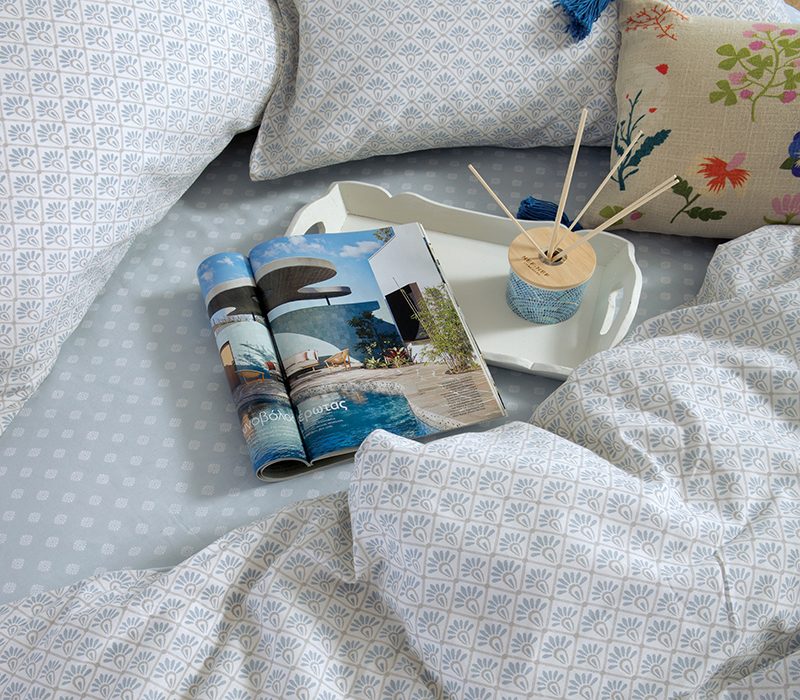 NEF-NEF ΣΕΤ ΣΕΝΤΟΝΙΑ ΒΑΜΒΑΚΕΡΑ ΜΟΝΑ KEYLAN 170X270 NEF-NEF HOMEWARE, 100% ΒΑΜΒΑΚΙ - Image 3