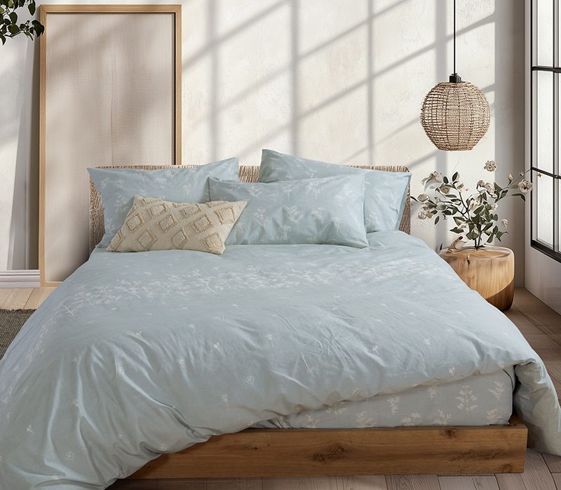 NEF-NEF ΣΕΤ ΣΕΝΤΟΝΙΑ ΒΑΜΒΑΚΕΡΑ ΔΙΠΛΑ CLARIS 200Χ270 NEF-NEF HOMEWARE, 100% ΒΑΜΒΑΚΙ - Image 2