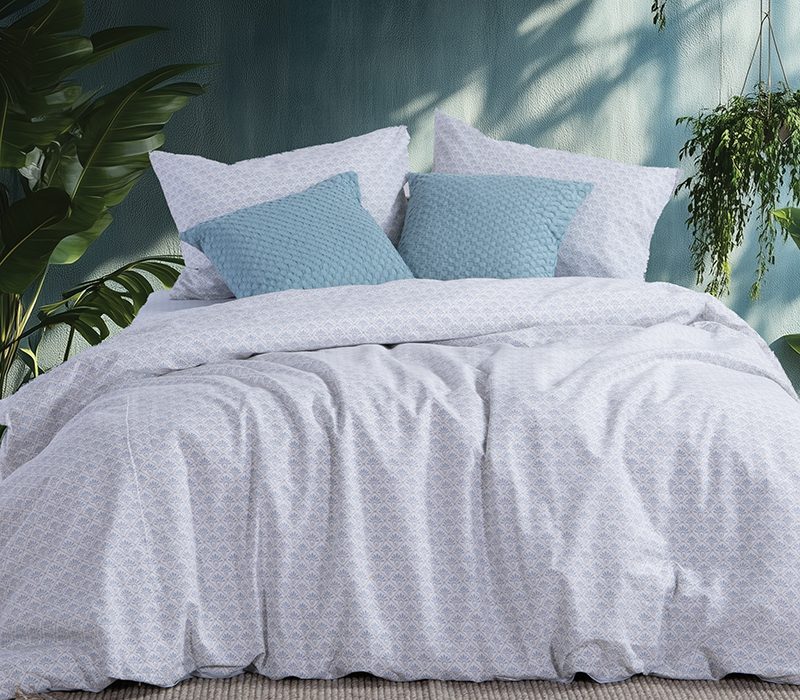 NEF-NEF ΣΕΤ ΣΕΝΤΟΝΙΑ ΒΑΜΒΑΚΕΡΑ ΔΙΠΛΑ KEYLAN 200Χ270 NEF-NEF HOMEWARE, 100% ΒΑΜΒΑΚΙ - Image 2