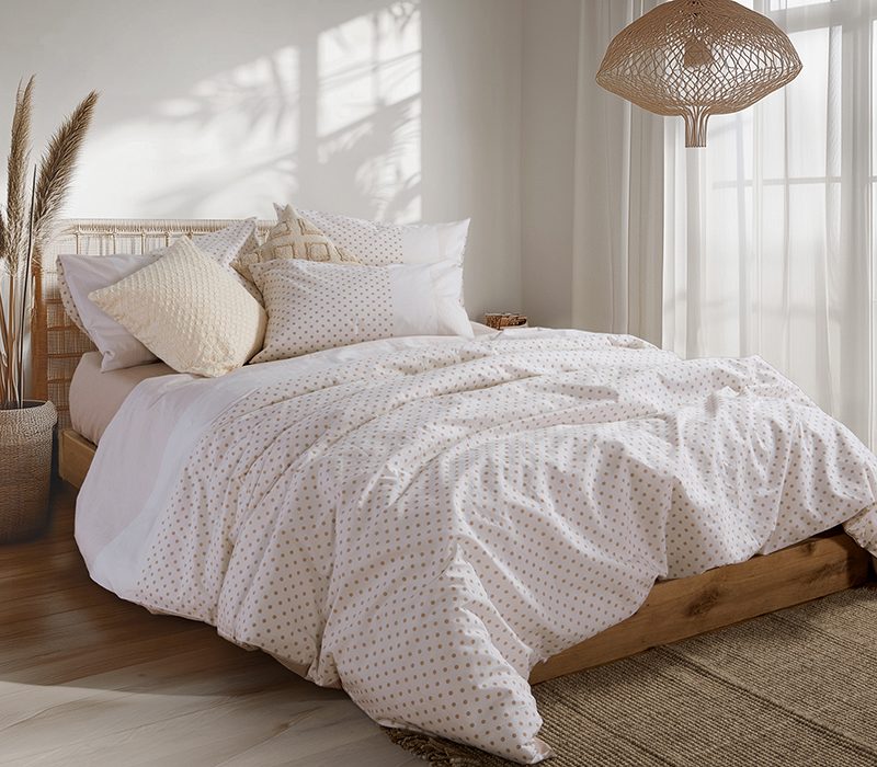 NEF-NEF ΣΕΤ ΣΕΝΤΟΝΙΑ ΒΑΜΒΑΚΕΡΑ ΔΙΠΛΑ DONTER 200Χ270 NEF-NEF HOMEWARE, 100% ΒΑΜΒΑΚΙ