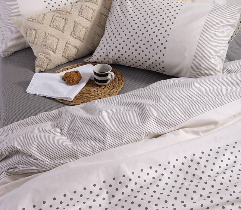 NEF-NEF ΣΕΤ ΣΕΝΤΟΝΙΑ ΒΑΜΒΑΚΕΡΑ ΔΙΠΛΑ DONTER 200Χ270 NEF-NEF HOMEWARE, 100% ΒΑΜΒΑΚΙ - Image 3