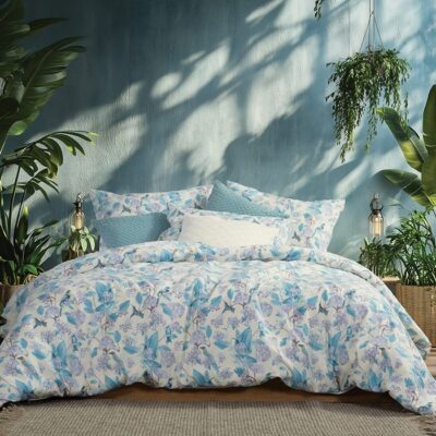 NEF-NEF ΣΕΤ ΣΕΝΤΟΝΙΑ ΒΑΜΒΑΚΕΡΑ ΜΟΝΑ DREAM ON BLUE 170X270 NEF-NEF HOMEWARE, 100% ΒΑΜΒΑΚΙ