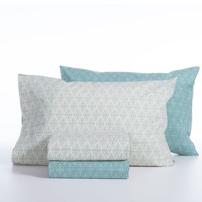 NEF-NEF ΣΕΤ ΣΕΝΤΟΝΙΑ ΒΑΜΒΑΚΕΡΑ KING SIZE ΜΕ ΛΑΣΤΙΧΟ SORENTO BLUE  NEF-NEF HOMEWARE, 100% ΒΑΜΒΑΚΙ - Image 4