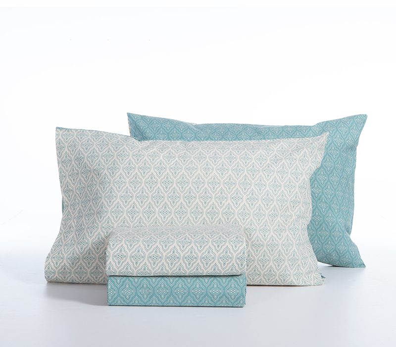 NEF-NEF ΣΕΤ ΣΕΝΤΟΝΙΑ ΒΑΜΒΑΚΕΡΑ KING SIZE ΜΕ ΛΑΣΤΙΧΟ SORENTO BLUE NEF-NEF HOMEWARE, 100% ΒΑΜΒΑΚΙ - Image 4