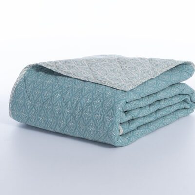 NEF-NEF ΚΟΥΒΕΡΛΙ ΜΟΝΟ SORENTO BLUE 170X240 NEF-NEF HOMEWARE, 100% ΒΑΜΒΑΚΙ - Image 4
