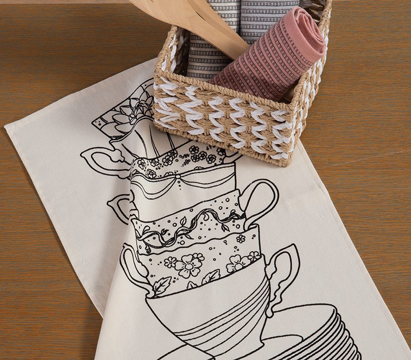 NEF-NEF ΠΟΤΗΡΟΠΑΝΟ MY CUP OF TEA 40Χ60 NEF-NEF HOMEWARE, 100% BAMBAKI - Image 2